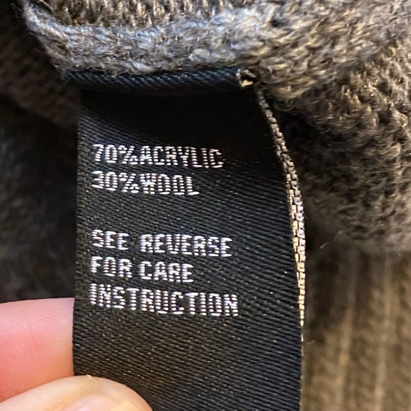 Cliché gray wool blend Tiered Bell Sleeve, sweater. M - Picture 5 of 8